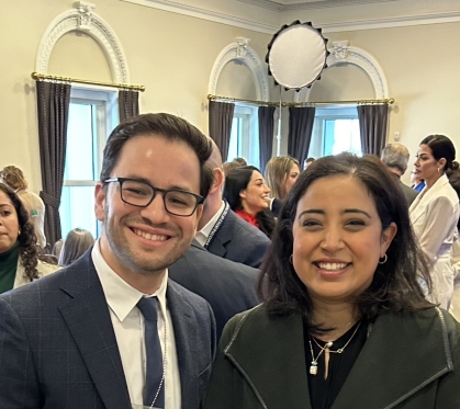 Dr. Cadenas with Brenda Abdelall, Assistant Secretary of Partnership and Engagement in the Department of Homeland Security