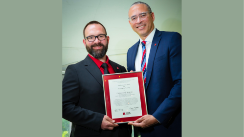Dr. Christopher Manente award