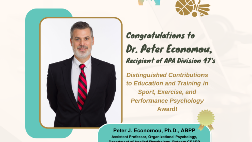 Dr. Economou APA Award