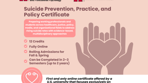 Suicide Prevention, Practice, and Policy Certificate