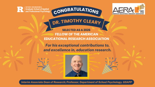 Dr. Timothy Cleary Selected for Fellowship