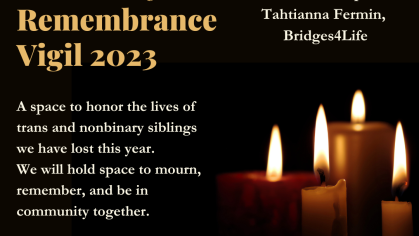 Trans Day of Remembrance Vigil 2023