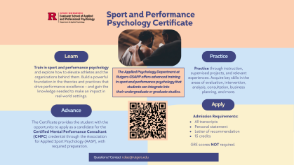Sport and Performance Psychology Certificate