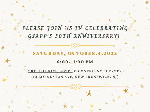 GSAPP 50th Anniversary Gala Save the Date