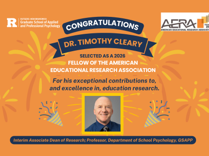 Dr. Timothy Cleary Selected for Fellowship