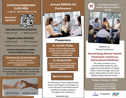 ARMHA-NJ Conference Flyer