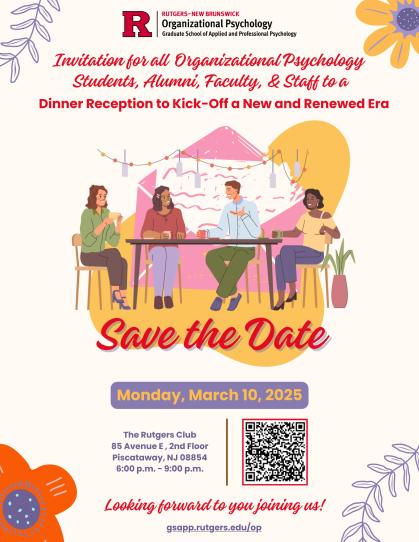 Org Psych Alumni and Student Dinner Flyer