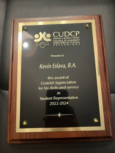 Kevin Eslava award